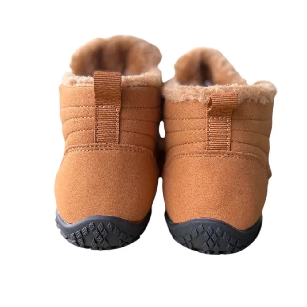 SALE/SALE/SALE Women's Brown Slip-On Winter Boots Size 8 Non-Slip Ankle; NEW